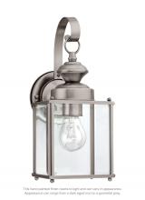 Generation Lighting 8457-965 - Jamestowne transitional 1-light medium outdoor exterior wall lantern in antique brushed nickel silve