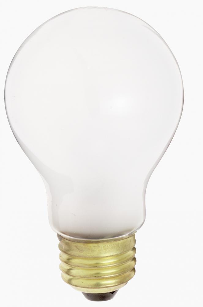 100 Watt A21 Incandescent; Frost; 1500 Average rated hours; 980 Lumens; Medium base; 34 Volt; 6-pack