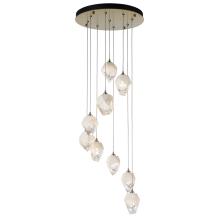 Hubbardton Forge 131140-SKT-LONG-86-WP0754 - Chrysalis 9-Light Small Crystal Pendant