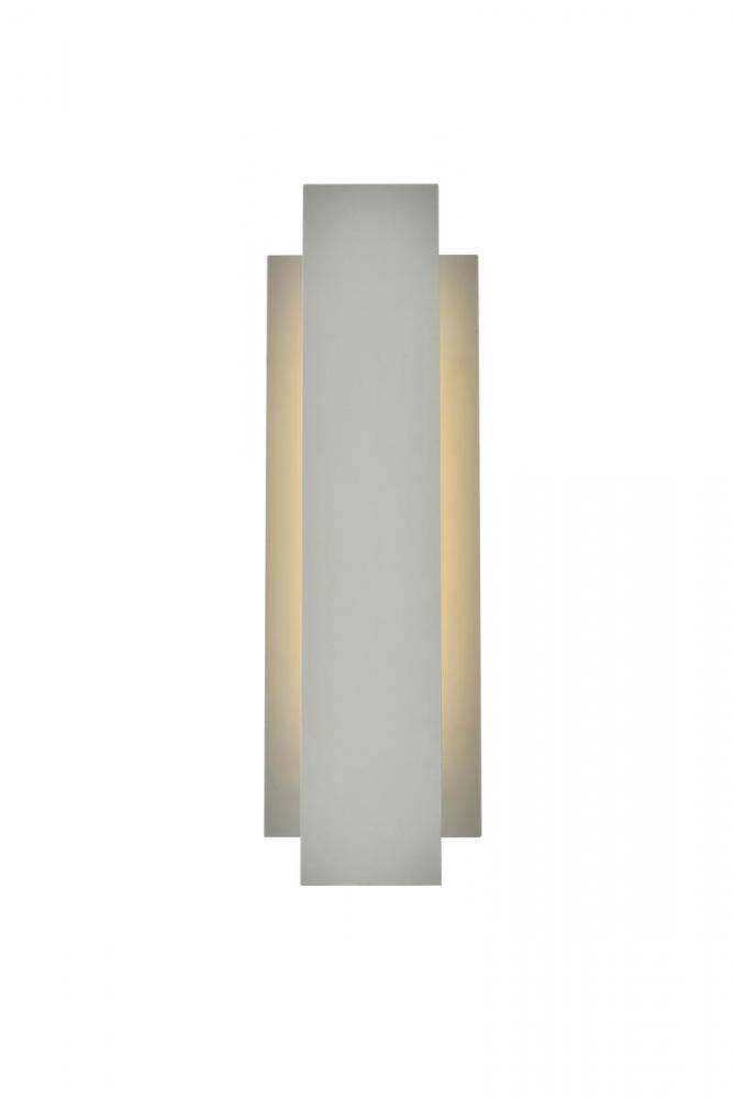 Raine Integrated LED wall sconce in silver