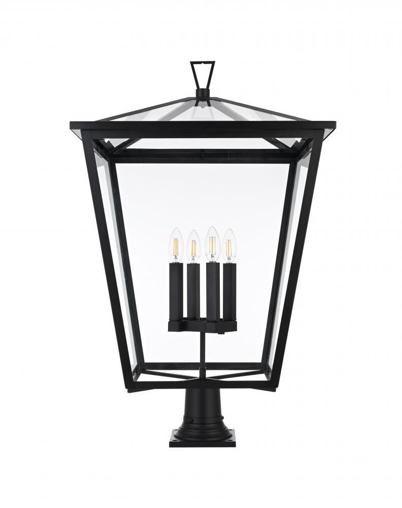 Oxford 7 inch Outdoor Pendant in Black