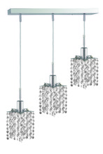 Elegant 1283D-O-P-CL/EC - Mini 3 light Chrome Pendant