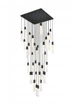 Elegant 2088G42BK - Aurora 42 inch Chandelier in Black