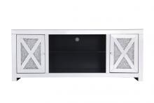 Elegant MF9903 - 59 In. Crystal Mirrored Tv Stand