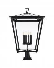 Elegant OD334P33BK - Oxford 7 inch Outdoor Pendant in Black