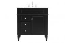 Elegant VF12532BK - 32 Inch Single Bathroom Vanity in Black