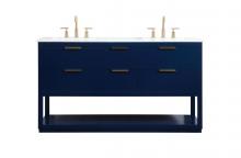 Elegant VF19260DBL - 60 Inch Single Bathroom Vanity in Blue