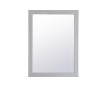 Elegant VM22432GR - Aqua Rectangle Vanity Mirror 24 Inch in Grey