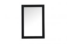 Elegant VM22436BK - Aqua vanity mirror 24x36 inch in black