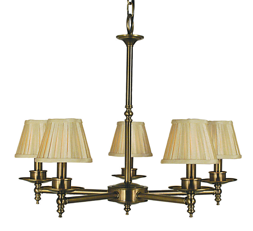 5-Light Mahogany Bronze Sheraton Dining Chandelier