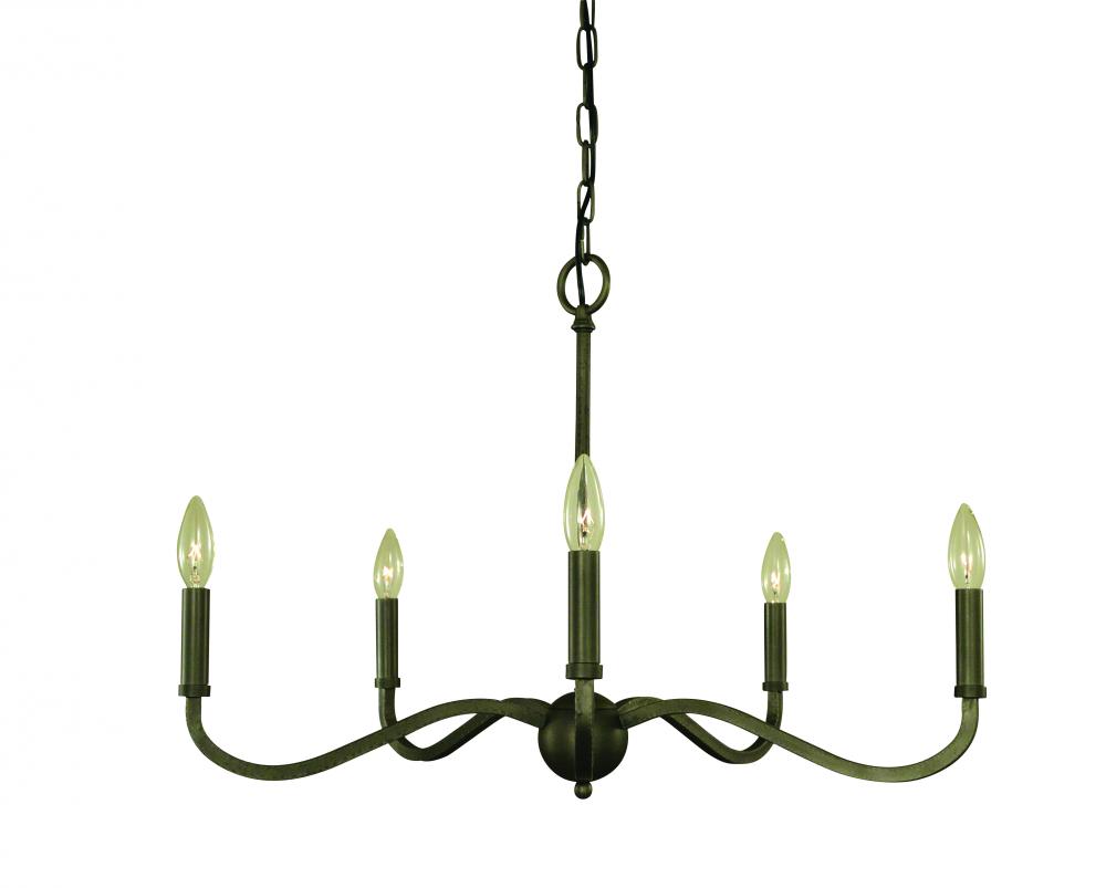 5-Light Iron Heidelberg Dining Chandelier