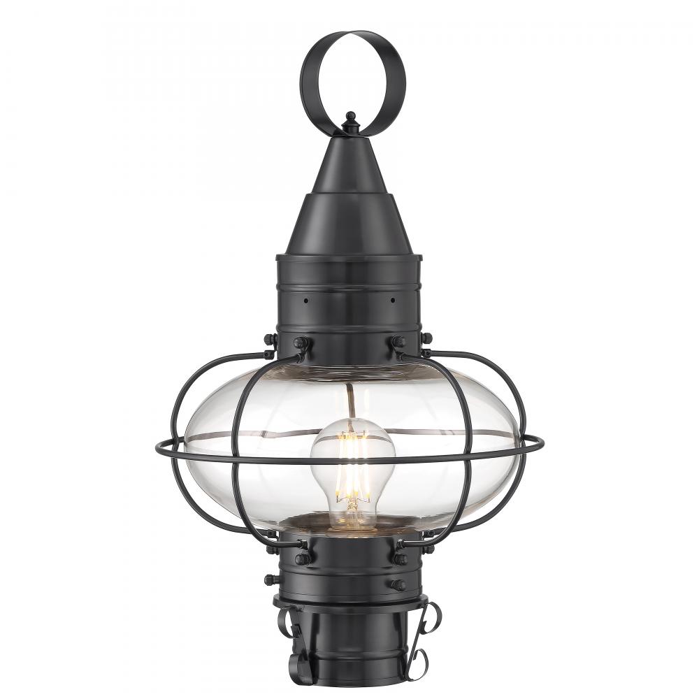 Classic Onion 17.5'' High 1-Light Outdoor Post Light - Gun Metal